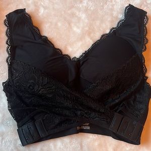 - TWO!  CaraMia Bra womens large. Set of Two.  Black and white
